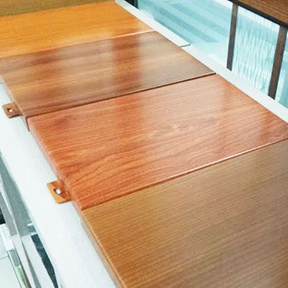 Panel de aluminio de grano de madera